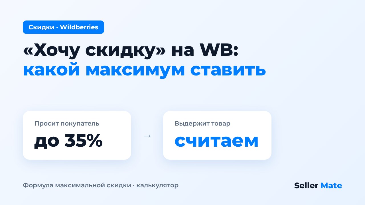 «Хочу скидку» на Wildberries: подключать ли и какую максимальную скидку ставить